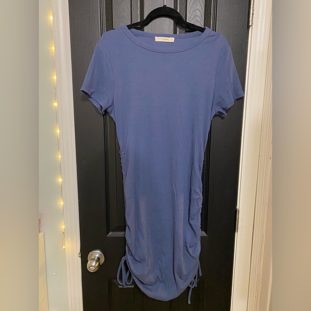 Live to be spoiled blue t-shirt dress, XL